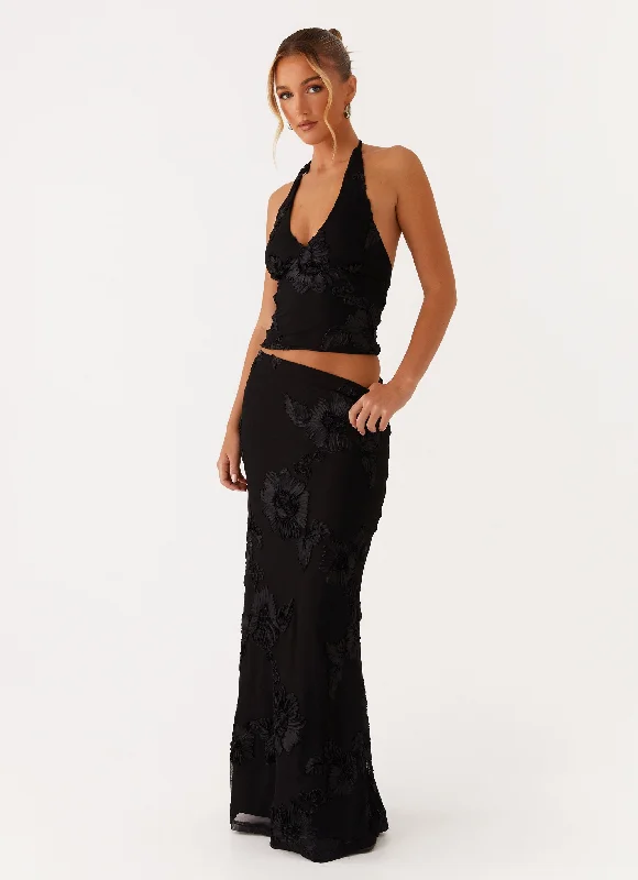 Bonus Savings Radiate Maxi Skirt - Black