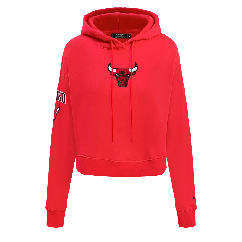 Super Sale SUDADERA CON GORRO NBA CHICAGO BULLS CLASSIC ESSENTIALS PARA MUJER