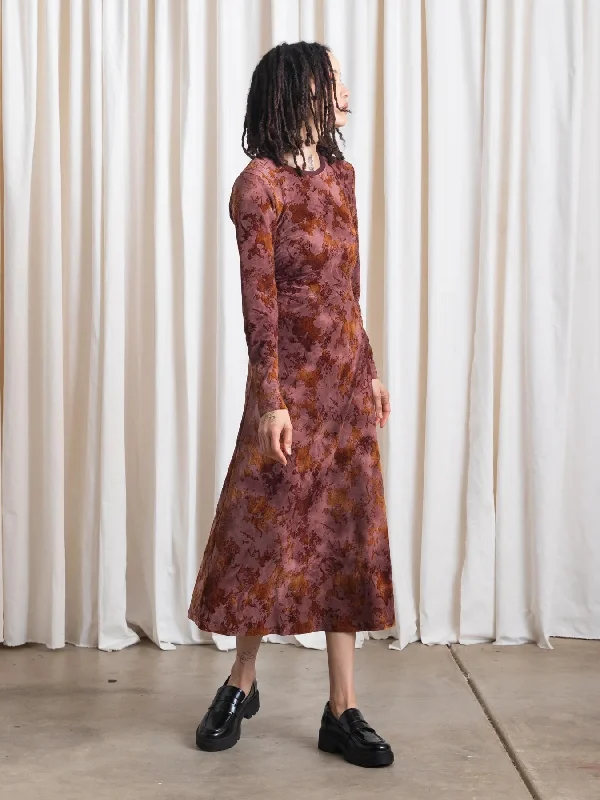 Loyalty Reward Fitted Flocked Dress