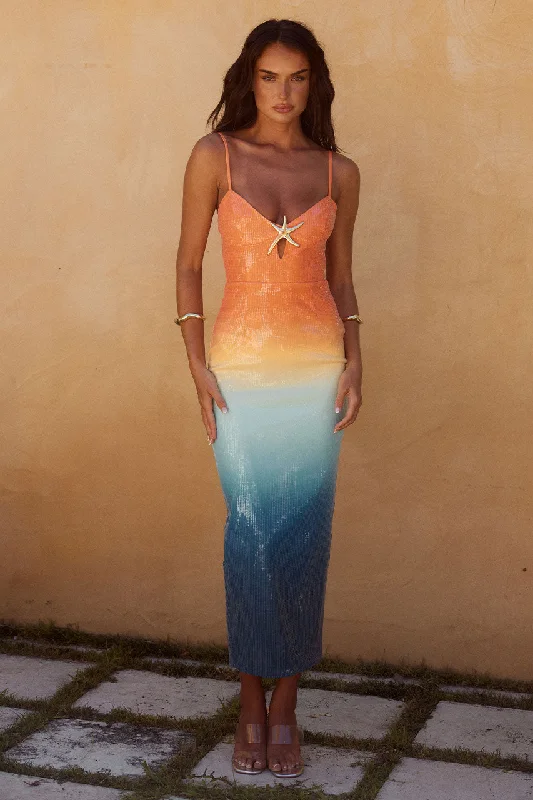 Savings Galore BENITO MIDI DRESS - OMBRE