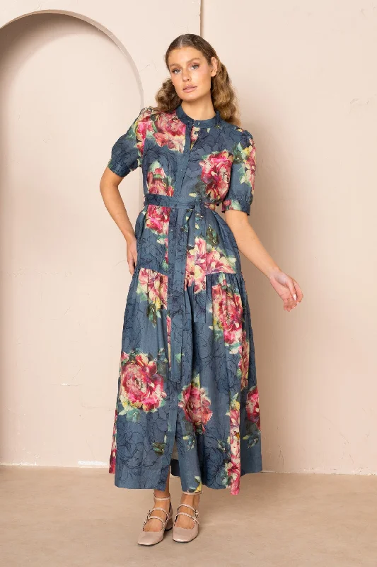 Price Reduction Belle Puff Sleeve Maxi Dress