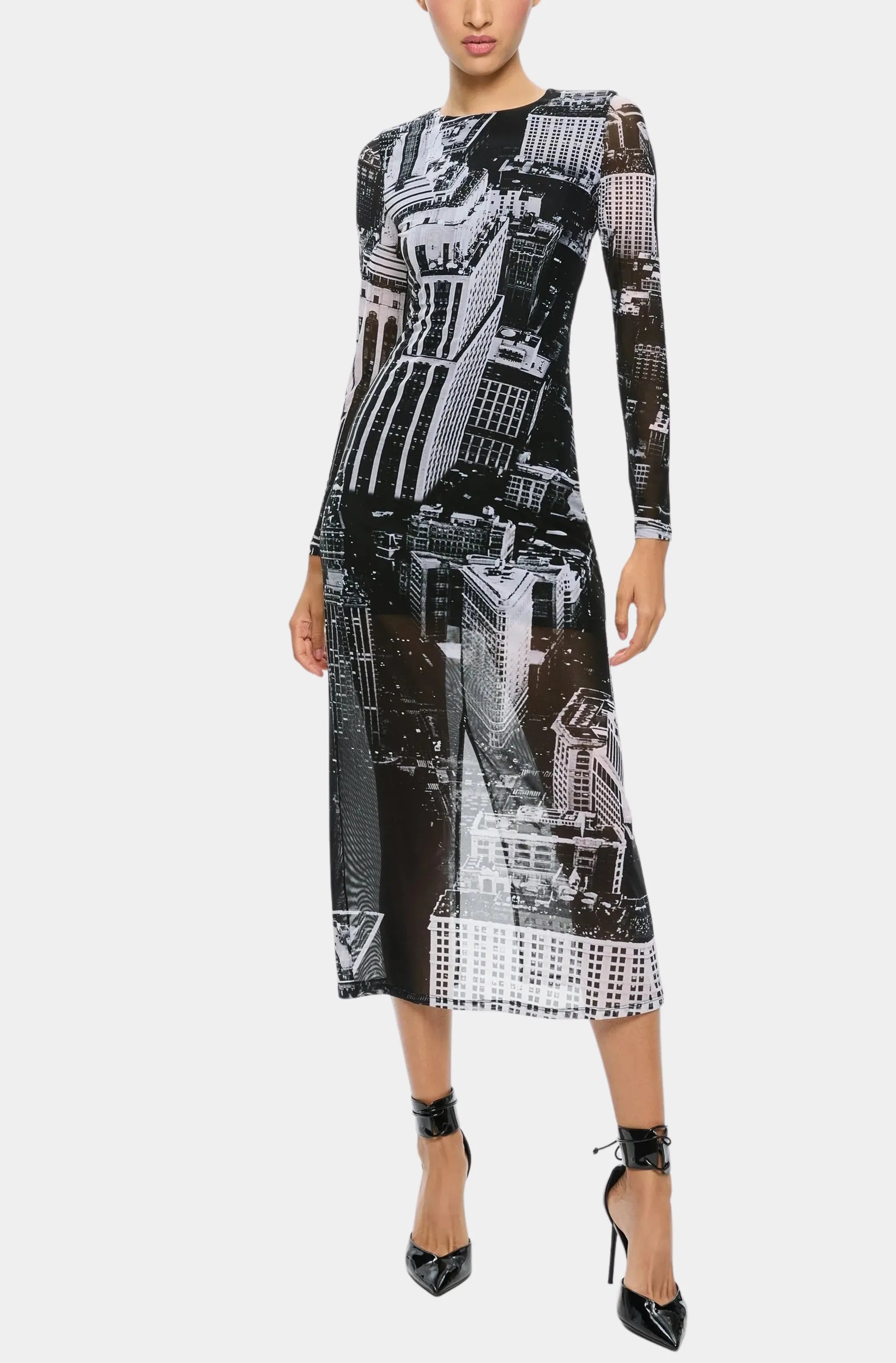 Super Sale Delora Long Sleeve Midi Dress