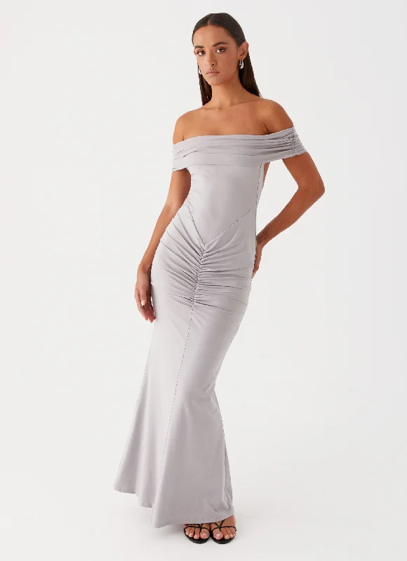 Clearance Items Dancefloor Maxi Dress - Grey