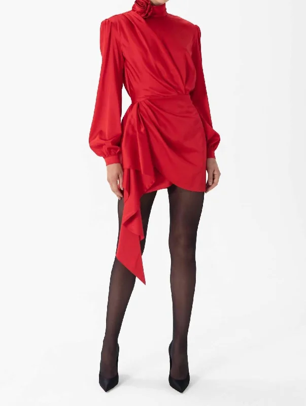 Sneak Peek Sale Rocky Dress In Crimson