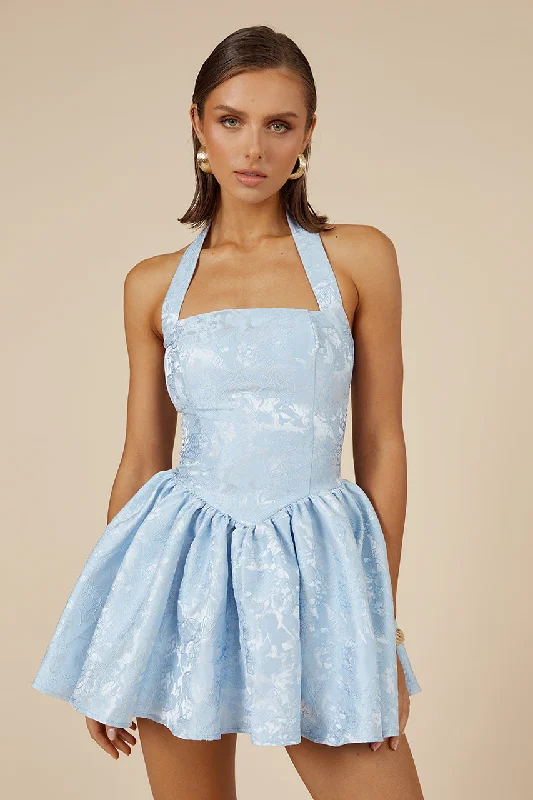 Discount Extravaganza SABINE MINI DRESS - ICE BLUE