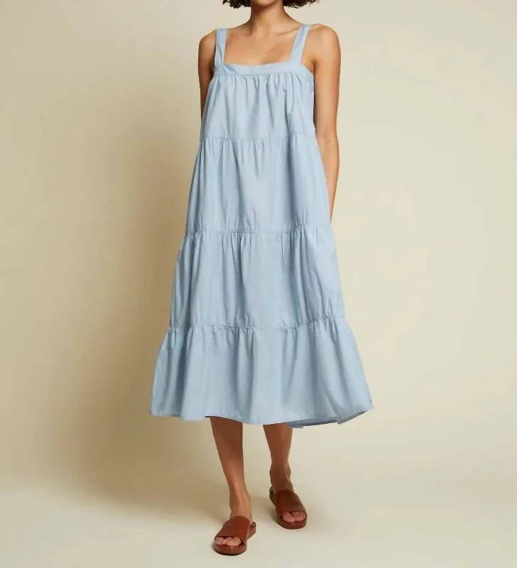 Fantastic Offers Amelia Tiered Tie Dress In Glass Slipper