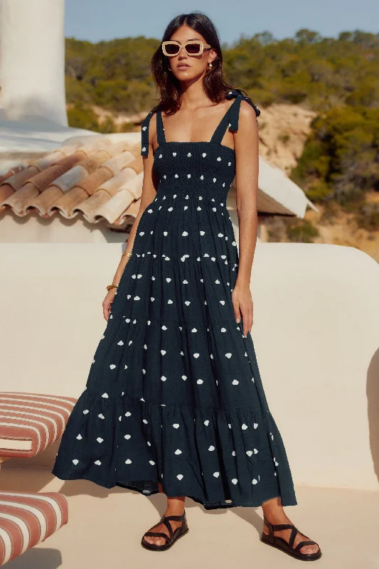 Price Rollback Savannah Tie Dress In Miami