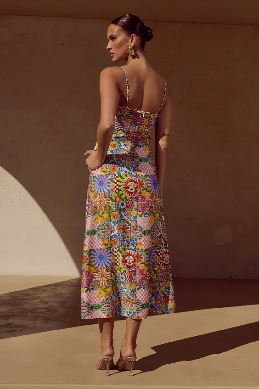 Friends and Family Sale ANACAPRI MIDI DRESS - ANACAPRI PINK