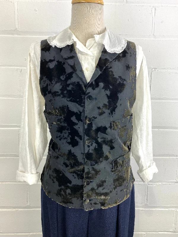 Super Deal Vintage 90s/ Y2K Paul Smith Green Velvet Waistcoat, Medium