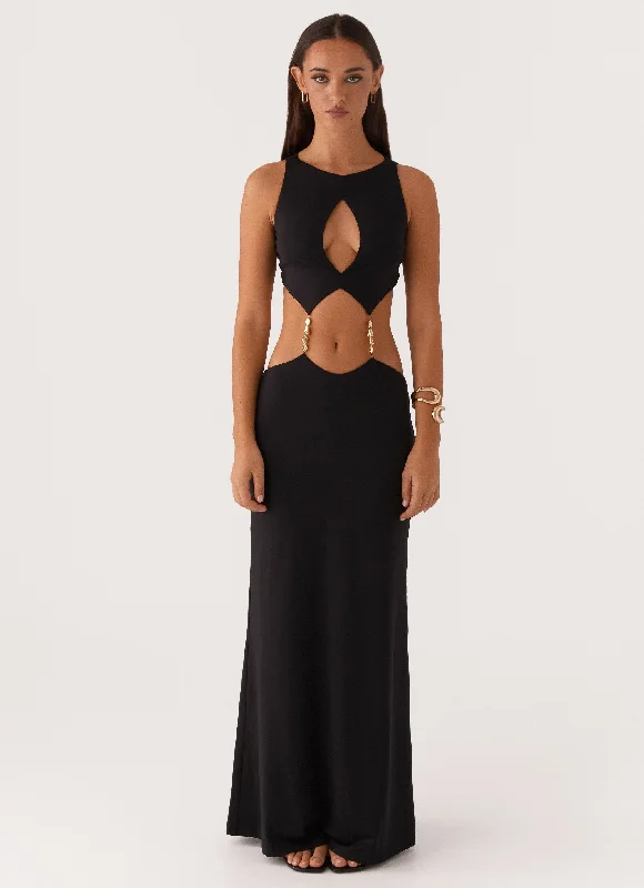 Special Price Nadiya Maxi Dress - Black