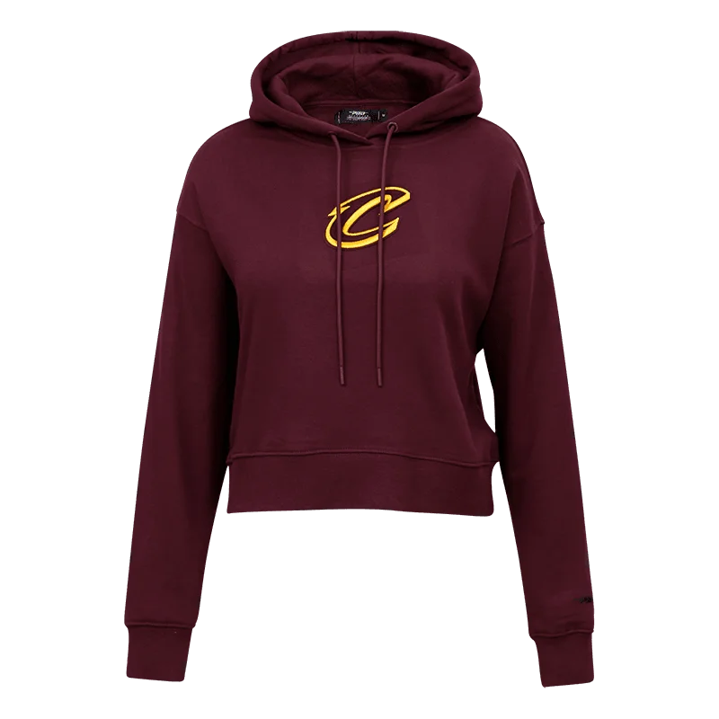 Final Clearance SUDADERA CON GORRO NBA CLEVELAND CAVALIERS CLASSIC ESSENTIALS PARA MUJER