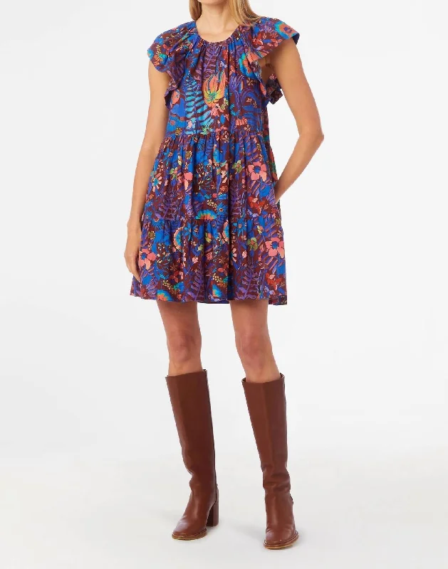 Bargain Prices Kara Dress In Peacock Floral