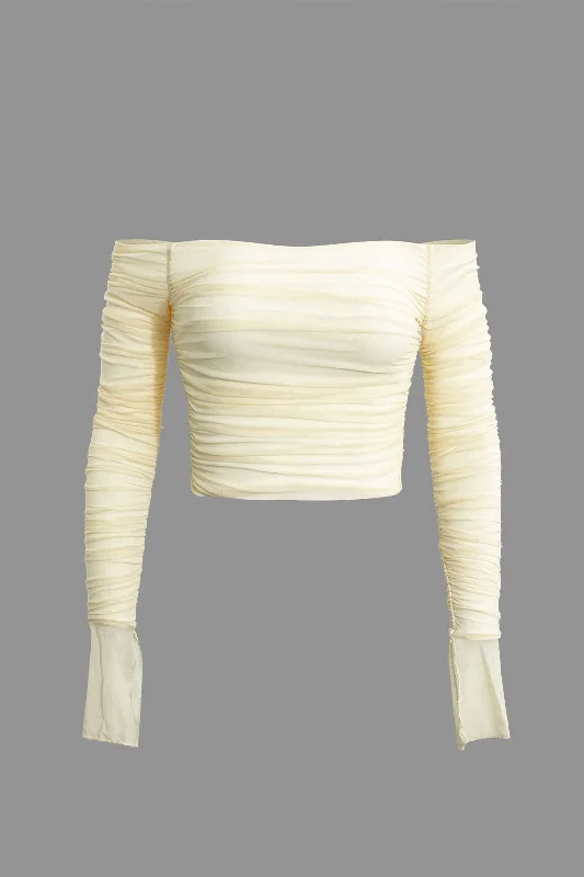 Big Savings Off-The Shoulder Long-Sleeve Top