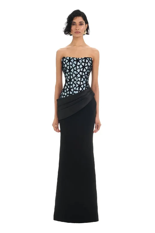 Discount Deals Sidonia Gown - Black/Blue