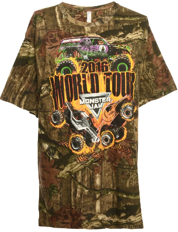 Shop and Save Monster Jam Printed T-shirt - L