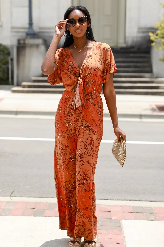 Super Bargain FINAL SALE - Getaway Moves Paisley Jumpsuit