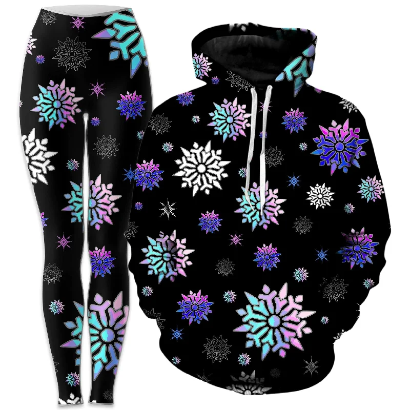 Mega Sale Festive Night Sky Hoodie and Leggings Combo