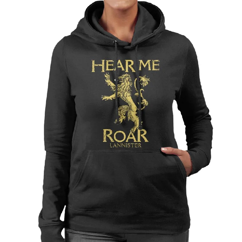 Inventory Reduction Game Of Thrones Lannister Hear Me Roar Women's Hooded Sweatshirt