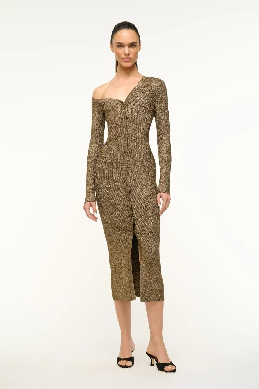 Unmissable Offer CRAFTSMAN SWEATER DRESS | METALLIC GOLD