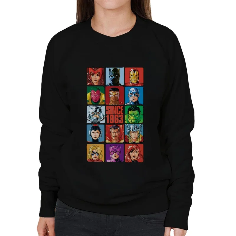 Today’s Deal Marvel Avengers Headshot Tiles Since 1963 Women's Sweatshirt