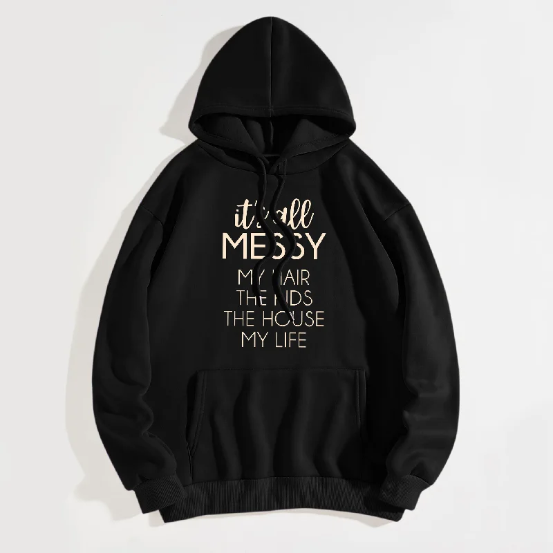 Buy Now Casual Men Women Basic Letter Printing Thickened Hooded Sweater