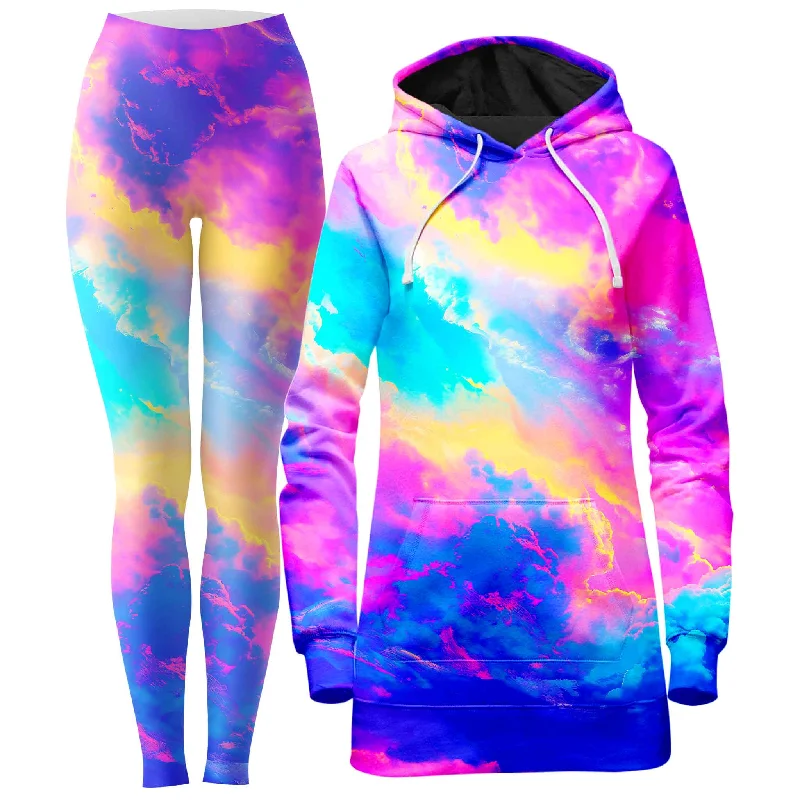 Mega Deal Cloudopia Hoodie Dress and Leggings Combo