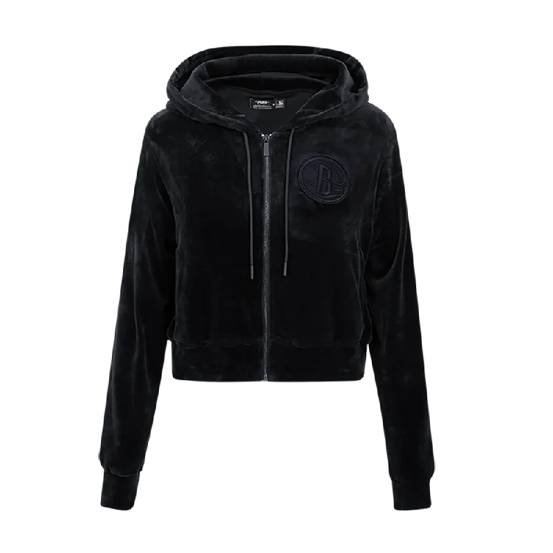 Fantastic Offers SUDADERA CON CIERRE NBA BROOKLYN NETS CLASSIC 3BK PARA MUJER