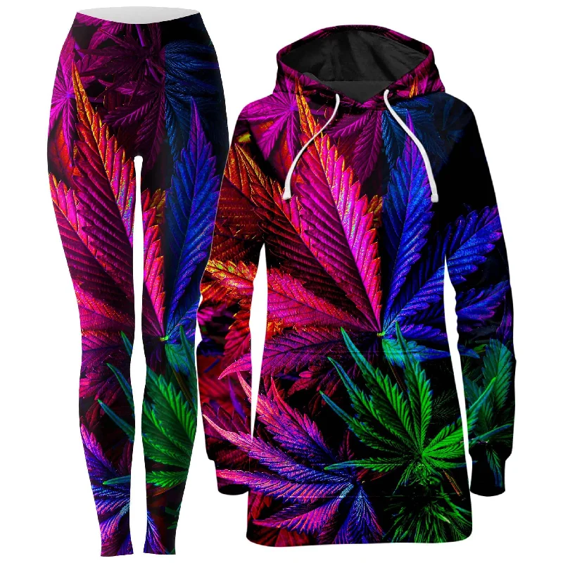 Lowest Price Thermo Chronic Hoodie Dress and Leggings Combo