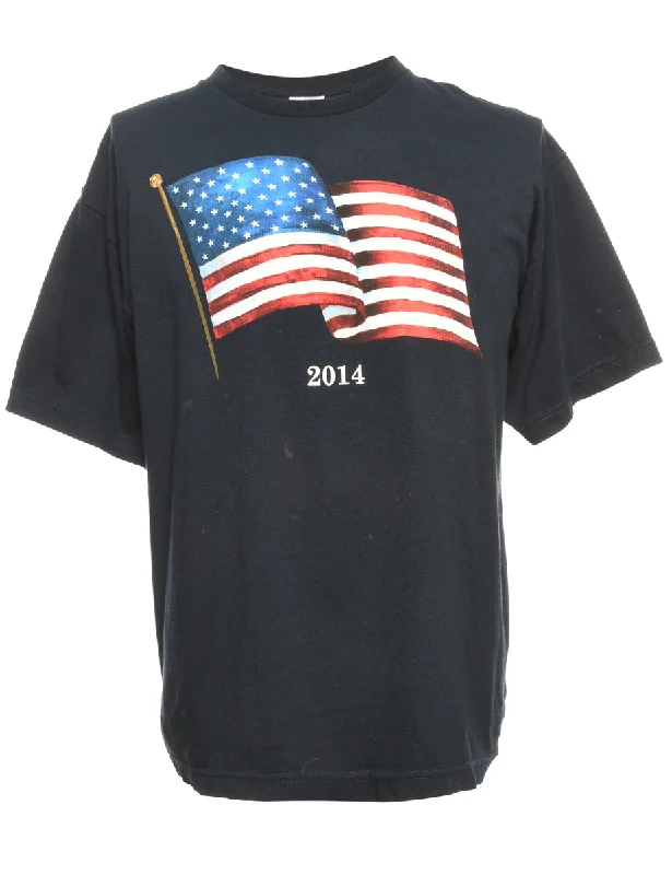 Midnight Sale USA Printed T-shirt - L
