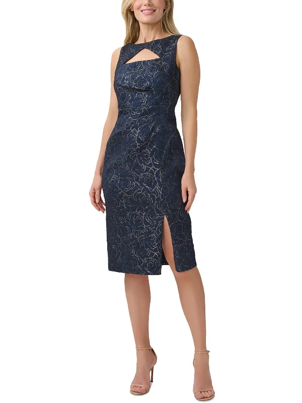 Great Bargains Womens Pleated Midi Sheath Dress