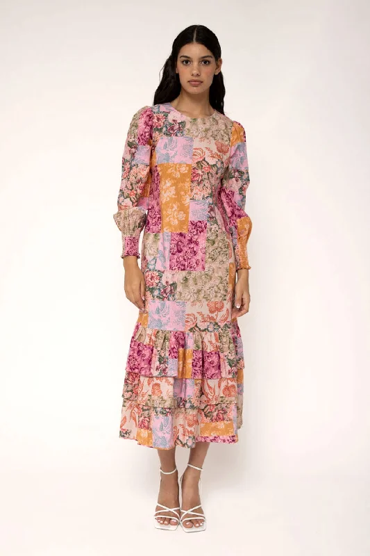 Instant Savings Rachel Patchwork Maxi Dress