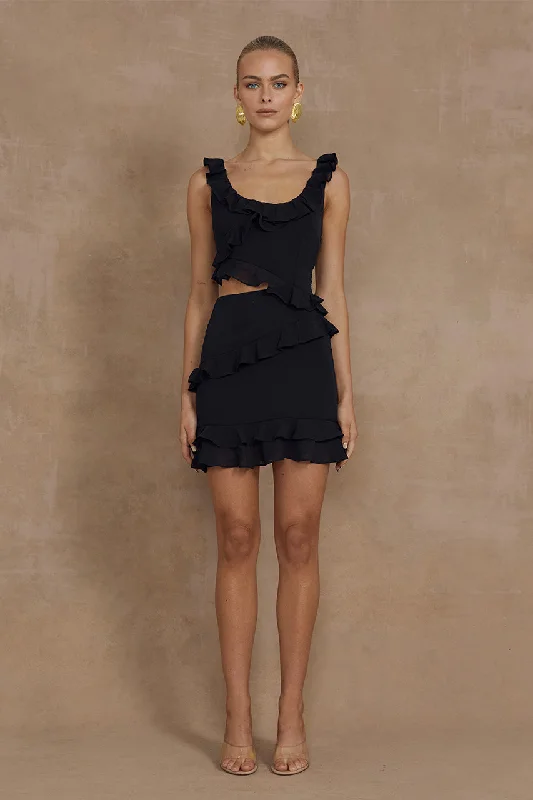 Shop and Save LEYLA MINI DRESS - BLACK
