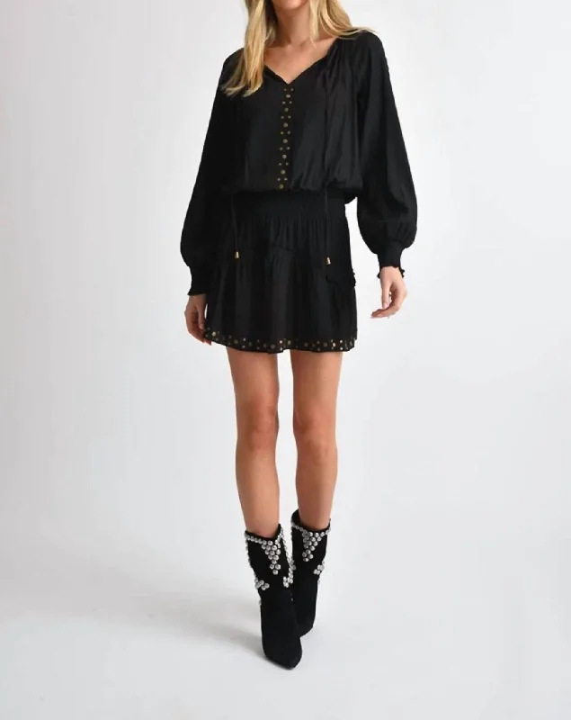 Instant Discount Akio Studded Dress In Black