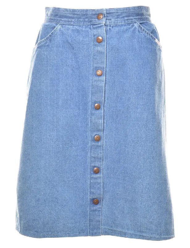Exclusive Savings A-Line Denim Skirt - S