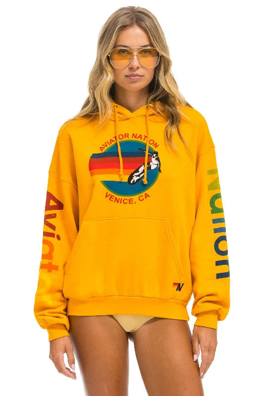 Price Drop AVIATOR NATION RELAXED PULLOVER HOODIE - GOLD
