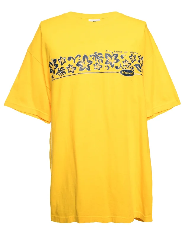 Special Savings Hawaiian Printed T-shirt - L