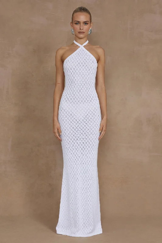 Stock Up and Save SIMI MAXI DRESS - WHITE