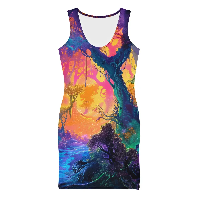 Midnight Madness I Dream of Jungle Bodycon Dress v2