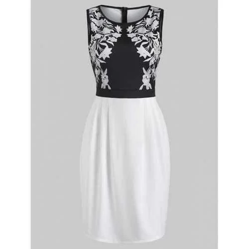 Limited Time Discount Summer Blossom Dress - Black M