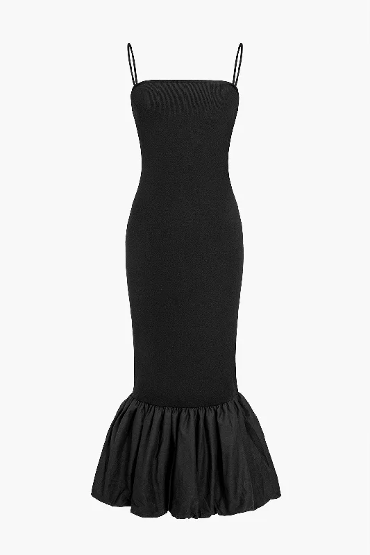Incredible Offers Solid Tie Back Slip Mermaid Sweater Dress
