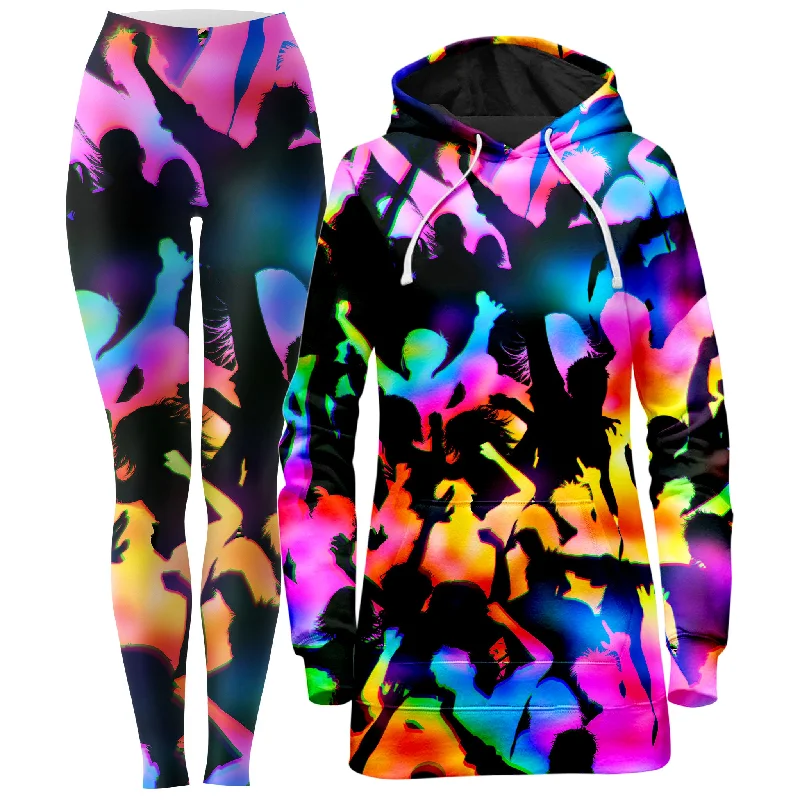 Best Bargains Good Vibes Hoodie Dress and Leggings Combo