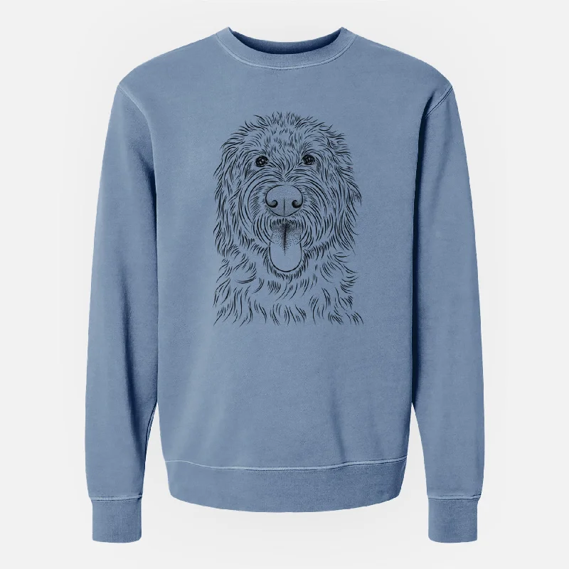 Discount Deals Bare Bennett the Doodle - Unisex Pigment Dyed Crew Sweatshirt
