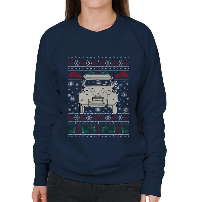 Great Bargains Citroen Christmas Knitted Pattern Women's Sweatshirt