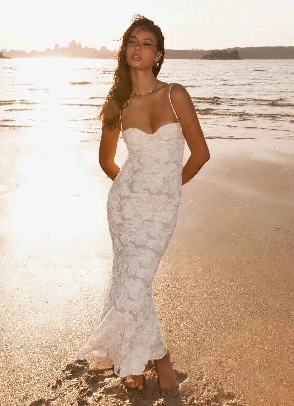 Discount Deals That Girl Maxi Dress - Ivory
