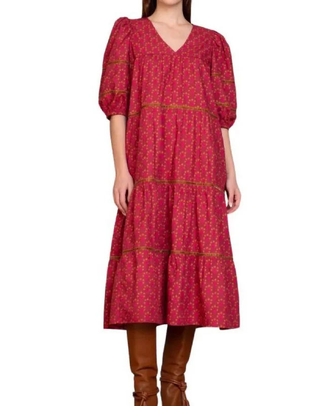 Grand Opening Sale Georgia Dress In Indian Bloom