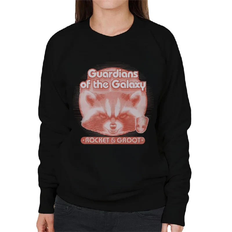 Price Drop Alert Marvel Guardians Of The Galaxy Rocket And Groot Retro Women's Sweatshirt