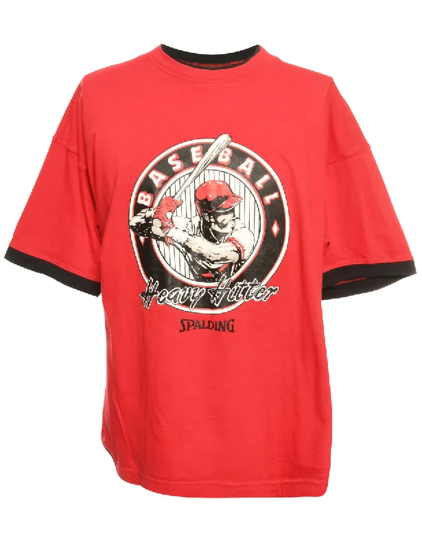 Flash Sale Baseball Heavy Hitter Sports T-shirt - M