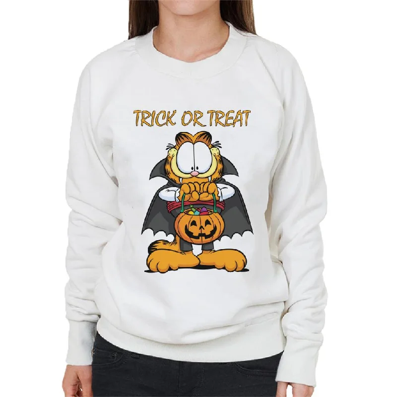 Price Smash Garfield Halloween Trick Or Treat Women's Sweatshirt