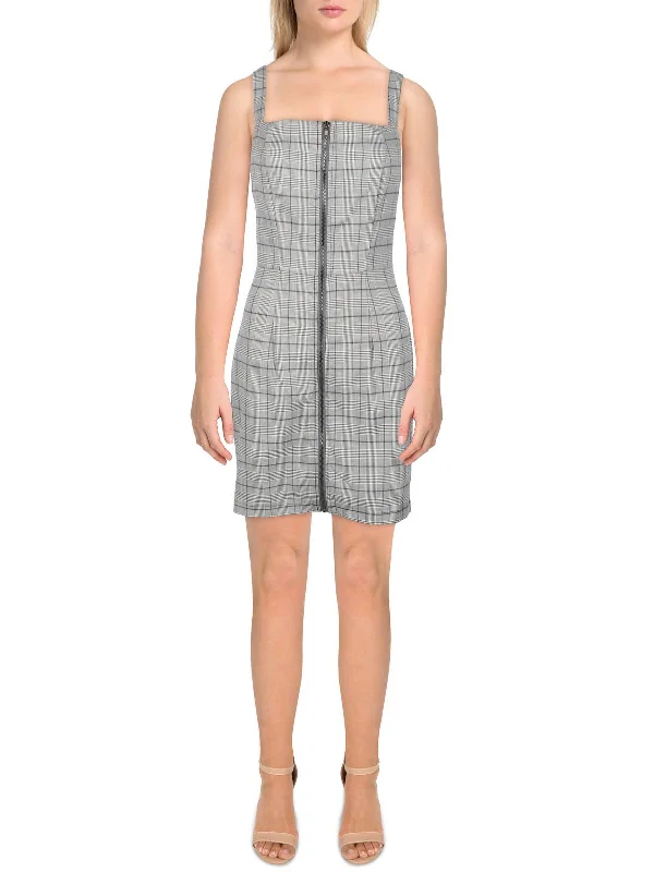 One-DAY Sale Juniors Womens 2PC Plaid Shift Dress