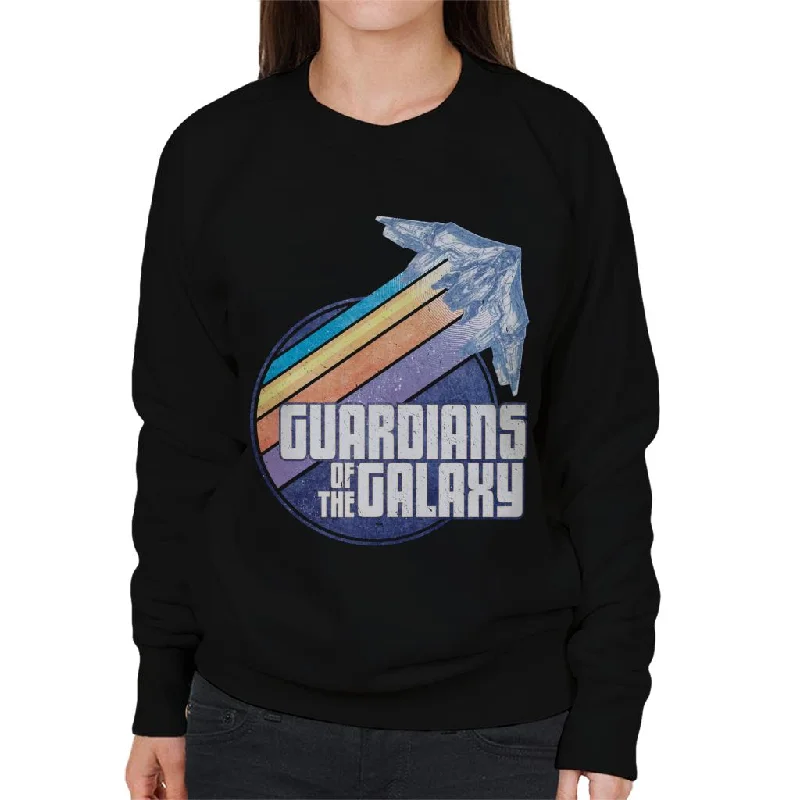 Bargain Blast Marvel Guardians Of The Galaxy Ship Colour Streaks Women's Sweatshirt